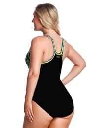 FS35L01986 Funkita Ladies Midnight Marble Locked In Lucy One Piece Swimsuit - FS35L01986 Midnight Marble