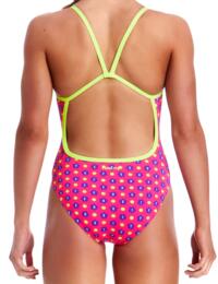 FS16G01982 Funkita Girls Daisy Dots Single Strap One Piece Swimsuit - FS16G01982 Daisy Dots