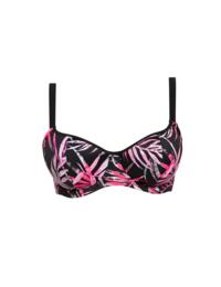 Freya Swimwear Sunset Palm Underwired Sweetheart Padded Bikini Top Black 2890 