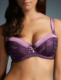 0251 Fauve Coco Padded Half Cup Bra - 0251 Mulberry