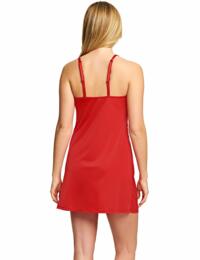 812256 Wacoal Lace Affair Chemise - 812256 Tango Red/Silver Peony
