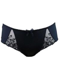 3832 Pour Moi Hepburn Embroidered Mid Brief - 3832 Black