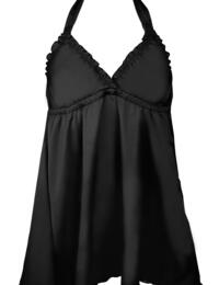 11908 Pour Moi? All Wrapped Up Halter Tie Chemise  - 11908 Black