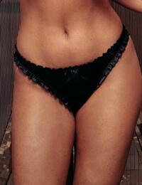 11904 Pour Moi? All Wrapped Up Tie Back Thong - 11904 Black