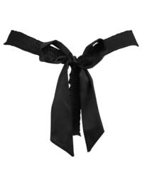 11904 Pour Moi? All Wrapped Up Tie Back Thong - 11904 Black