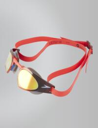 810438C100 Speedo Fastskin Prime Mirror Goggles - 810438C100 White/Red