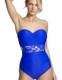 SW1058 Panache Florentine Swimsuit - SW1058 Cobalt/Floral