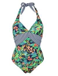 13407 Pour Moi Havana Breeze Halterneck Swimsuit - 13407 Multi