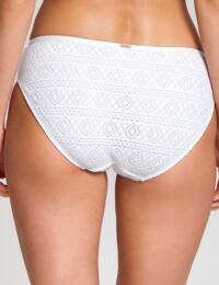 SW1256 Panache Anya Crochet Classic Bikini Brief - SW1256 White