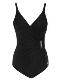 12-2112A Seaspray Manhattan Side Buckles Swimsuit - 12-2112A Black