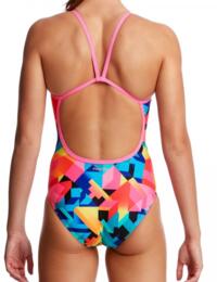 FS15L02204 Funkita Ladies Colour Burst Single Strap One Piece Swimsuit - FS15L02204 Colour Burst