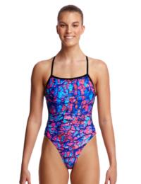 FKS010L02203 Funkita Ladies Rusted Twisted One Piece Swimsuit - FKS010L02203 Rusted