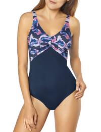 10195674 Triumph Venus Elegance Underwired Padded Swimsuit - 10195674 Blue/Dark Combination