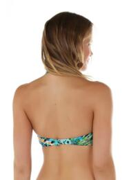 13-1333 Seaspray Monteverde Twist Bandeau Bikini Top - 13-1333 Green/Blue