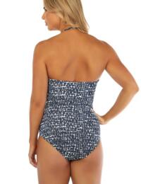 24-2350 SeaSpray Cassiopia Panel Front Bandeau Swimsuit - 24-2350 Navy