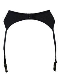 16107 Pour Moi Sensation Suspender - 16107 Black/Fuchsia