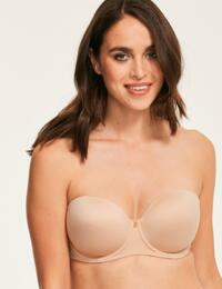1831012 Figleaves Smoothing Strapless Balcony Bra - 1831012 Nude