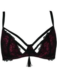 16500 Contradiction by Pour Moi Imagine Half Cup Padded Bra - 16500 Black/Red