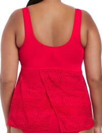 7535 Elomi Indie Twist Front Tankini Top - 7535 Red