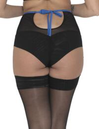 ST4865 Scantilly by Curvy Kate Encounter High Waist Brief - ST4865 Black/Peacock