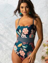11208 Pour Moi Reef Control Swimsuit - 11208 Abstract Floral