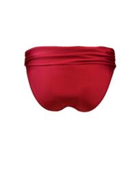 1137 Pour Moi Azure Fold Over Ruched Brief - 1137 Deep Red