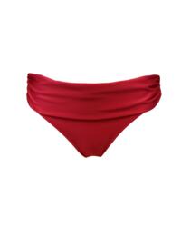 1137 Pour Moi Azure Fold Over Ruched Brief - 1137 Deep Red