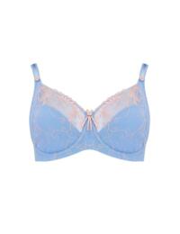 3804 Pour Moi Imogen Rose Full Cup Bra - 3804 Soft Blue/Coral