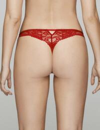 SCA-014-07 Muse by Coco de Mer Scarlett Open Thong - SCA-014-07 Tango Red