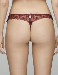 ROS-015-07 Muse By Coco De Mer Rosa Thong - ROS-015-07 Bordeaux