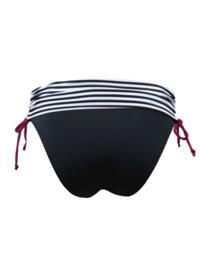 13310 Pour Moi Sea Breeze Fold Over Bikini Brief - 13310 Black/White/Purple