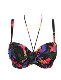 4007017 Prima Donna Swim Oasis Strapless Bikini Top - 4007017 Black Cactus