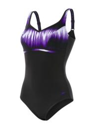 8104208281 Speedo Contour Luxe Swimsuit - 8104208281 Black/Blue