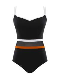 SW1380 Panache Kira Balconette Swimsuit - SW1380 Black/Orange