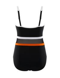 SW1380 Panache Kira Balconette Swimsuit - SW1380 Black/Orange