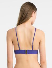 Calvin Klein Core Solids Triangle Bikini Top Spectrum Blue