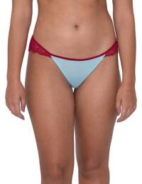 CK028202 Curvy Kate Lifestyle Lace Brazilian Brief - CK028202 Blue/Red