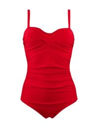 15209 Pour Moi Santa Monica Strapless Control Swimsuit - 15209 Red