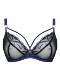 ST009101 Scantilly by Curvy Kate Submission Plunge Bra - ST009101 Black/Blue