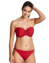 SW0838 Panache Swim Marina Brazilian Bikini Brief - SW0838 Java Red