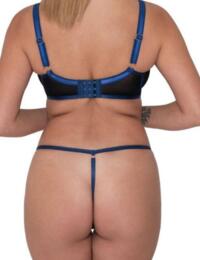 ST009200 Scantilly by Curvy Kate Submission Thong - ST009200 Black/Blue