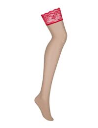 Obsessive Lovica Stockings - Red (nude)
