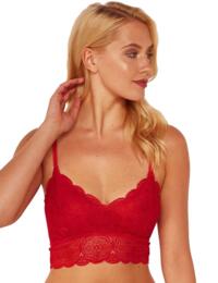 WWL752 Playful Promises Wolf & Whistle Ariana Lace Bralette Bra - WWL752 Red