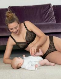 5053 Anita Maternity Fleur Underwire Nursing Bra - 5053 Black