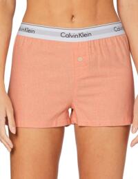 000QS6080E Calvin Klein Wovens Cotton Sleep Shorts - QS6080E Grapefruit Heather
