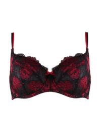 18702 Pour Moi Decadence Underwired Bra - 18702 Red/Black
