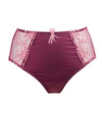 3804B Pour Moi Imogen Rose Embroidered Brief - 3804B Plum/Rose