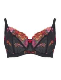 7702 Pour Moi St Tropez Underwired Full Cup Bra - 7702 Black/Pink/Orange