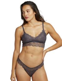 WWL631SG Playful Promises Wolf & Whistle Ariana Lace Bralette - WWL631SG Steel Grey