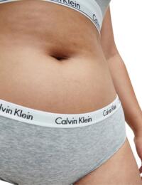 000QD3801E Calvin Klein Carousel Plus Size Bikini Brief 3 Pack - QD3801E Black/White/Grey Heather